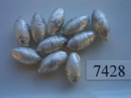 10 x ovaal 15 x 7.5mm 7428