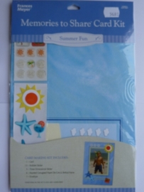 5682- Francis Meyer summerfun kaartenmaak kit met diverse accessoires OPRUIMING