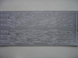 st 362- randje bamboe zilver 10x20cm