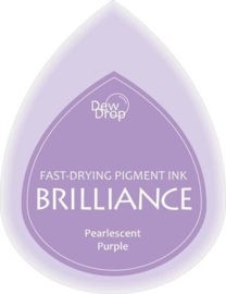 132019/1036- brilliance stempelkussen dew drops pearl purple 3.5x5cm