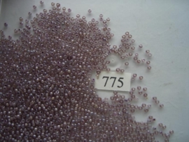 775- 2.1mm glazen rocailles parelmoer paars 15gr