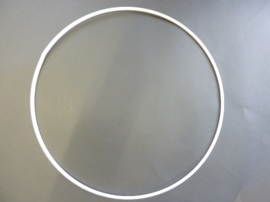 wit gelakte metalen dichte ring van 40cm doorsnee - 6770 401