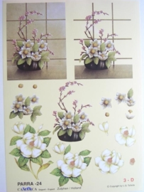 kn/498- A4 knipvel "parra" no.24 bloemen