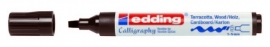 CE391455/0018- Edding-1455 kalligrafie marker flexibel punt 1-5mm donkerbruin