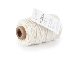 CE501043/0270- 50 meter Vivant katoen koord 2mm creme/ivoor