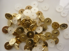 SLK209.A- 40 stuks snaps eyelets stervorm goud OPRUIMING
