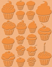 115639/9005- Craft Concepts embossing stencil "cupcakes" 11x14.5cm