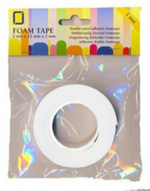 0.5mm dik - JeJe - foam tape rol 0.5 mm (ultra dun) - 2 meter rol - CE119491/3005