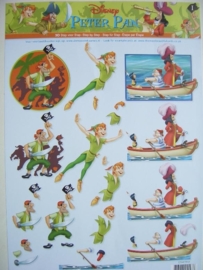 kn/601- A4 knipvel Disney Peter Pan nr.1