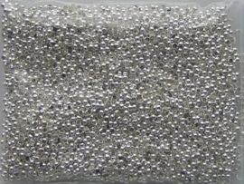 ca. 5000 x knijpkralen 2mm zilverkleur 4CB22
