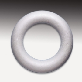 CE830003/0025- 5 stuks styropor / tempex half bolle ringen van 25cm doorsnee