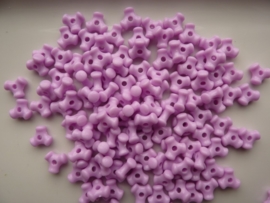 000122- 100 x tribeads 10x5mm opak roze OPRUIMING