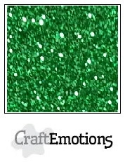 CE001290/0105- 5 vellen glitterpapier 120grams 29x21cm kerstgroen