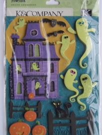 5142- K&Co 3D stickers halloween 11.5x15cm