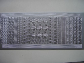 st 360- randje met figuurtjes zilver 10x20cm
