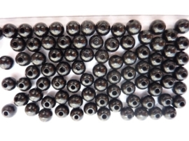 6010 890 - 85 stuks A-kwaliteit houten kralen van 8mm zwart