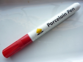 119241 015 - porseleinstift rood met een punt van 2mm