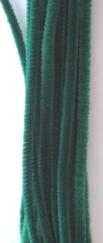 CE800700/7105- 20 stuks chenille draden van 30cm lang en 6mm dik groen