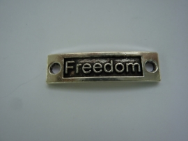 CH.011.E- tussenplaatje voor armband "freedom" 35x9mm