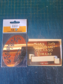 2429- 5 stuks embossing stencils mix OPRUIMING