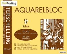 CE114984/2430- 20 vel Schut Terschelling aquarelbloc glad 300grams 24x30cm