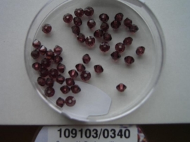 109103/0340- 50 x swarovski kralen 3mm burgindy