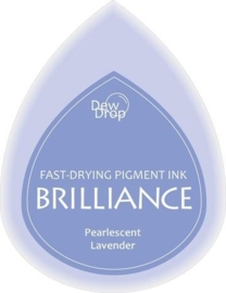 132019/1037- brilliance stempelkussen dew drops pearl lavender 3.5x5cm