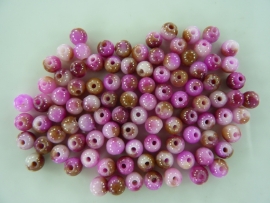 3967- ruim 95 stuks natural jade kralen van 4mm fuchsia