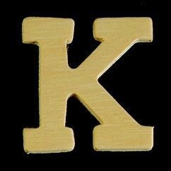 8735 617- 4cm houten letter K