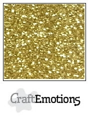 CE001290/0155- 5 vellen glitterpapier 120grams 29x21cm goud