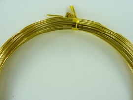 CH.10x14- 10 meter aluminiumdraad (Wire&Wire draad) van 1mm goud