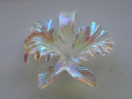 6384- AB transparant bloem voor broche 6cm