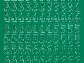311- cijfers groen 10x20cm