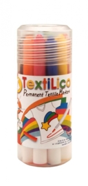 CE310600/0190- textielstiften - tetilico textiel markers set van 12 stuks