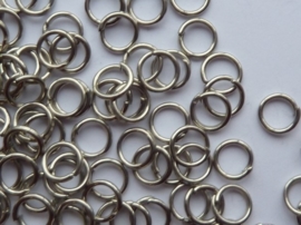 500 x enkele ringetjes 5mm staalkleur - SUPERLAGE PRIJS!