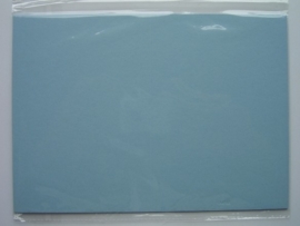 08098- 5 x luxe dubbele kaarten gerild standaard formaat licht blauw 10.5x14.8cm SPECIALE AANBIEDING