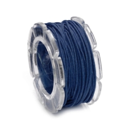 KN2290 454- 5 meter waxcord met nylonkern donkerblauw 1mm dik