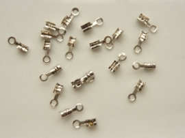 CH.035- 20 stuks mini veterklemmen voor veters van 0.5-1.5mm dik