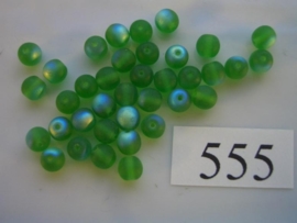 555 Ronde glaskraal 5.5 mm groen