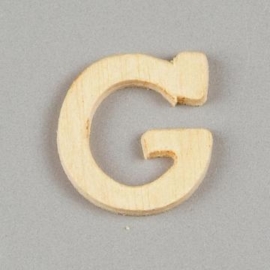 006887/1260- 2cm houten letter G