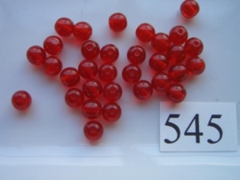 545 - ronde glaskraal 5.5 mm rood