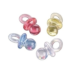 6930 190- 18 stuks decoratie babyspeentjes van 2,2cm diverse kleuren