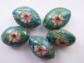 cloisonne kralen 22x14x10mm