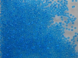 89- 2.5mm glazen rocailles trans turqoise/blauw 15 gr 
