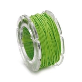 002290/0341- 10 meter waxcord met nylonkern groen 0.6mm dik