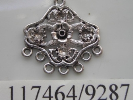 metalen ornament met 1 en 7 ogen 117464/9287KA