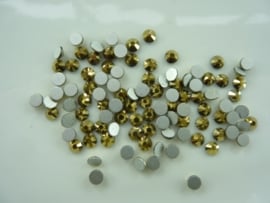 000571- ruim 100 kristalsteentjes SS16 4mm arum gold - SUPERLAGE PRIJS!
