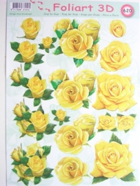 kn/458- A4 knipvel AANBIEDING foli art no.620 bloemen