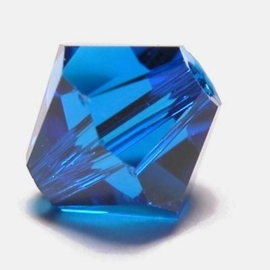 109106/0100 - 25 x swarovski 6mm capri blauw