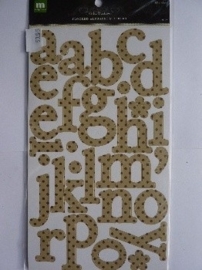 5795- 2 vellen met Making Memories chipboard letters van 5.4cm hoog OPRUIMING